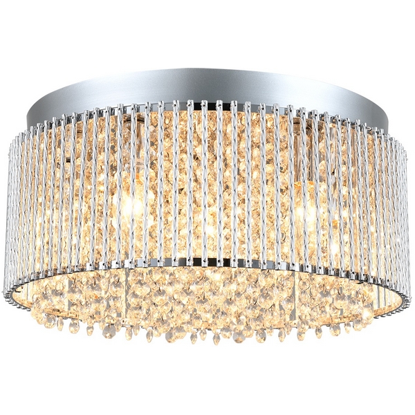 

Потолочная люстра круглая Escada Majesty 2124/6P Chrome, Прозрачный, Majesty 2124/6P Chrome