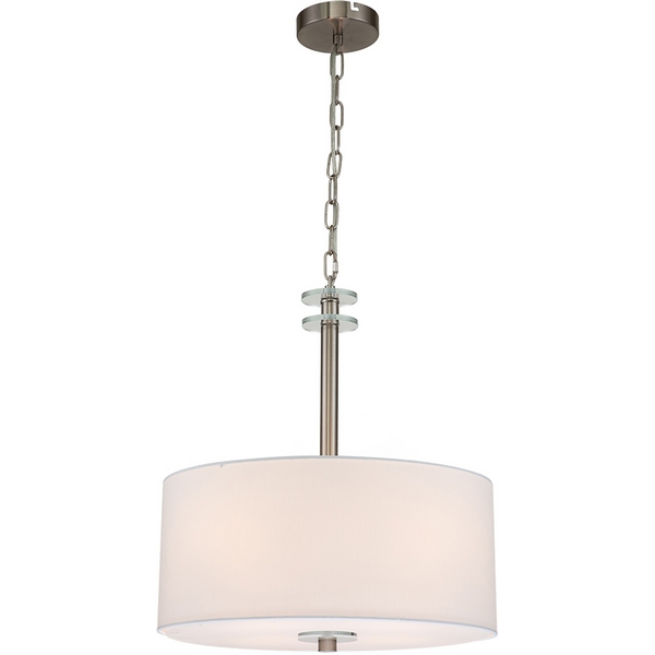 

Подвесная люстра E27*60W Satin nickel Escada Novella 641/4PL, Белый, Novella 641/4PL