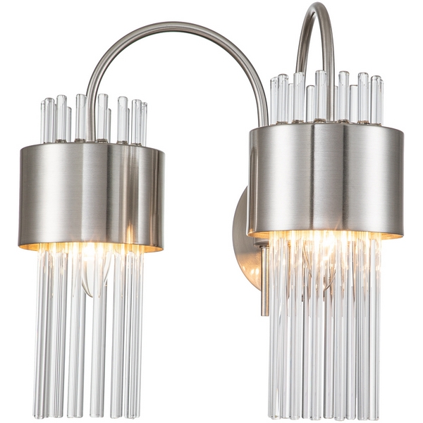 

Бра E14*40W Satin nickel Escada Garda 656/2A, Прозрачный, Garda 656/2A