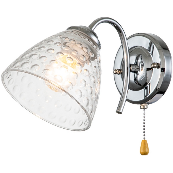 

Бра 658/1A E27*40W Escada Freesia Chrome, Прозрачный, Freesia 658/1A Chrome