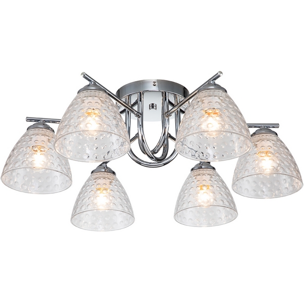 

Потолочная люстра 659/6PL E27*60W Escada Adonis Chrome, Прозрачный, Adonis 659/6PL Chrome
