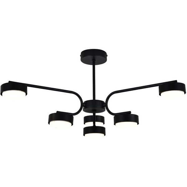 

Потолочная люстра на штанге 100007/6R GX53*15W Black Escada Spark ES0000019L, Черный, Spark ES0000019L