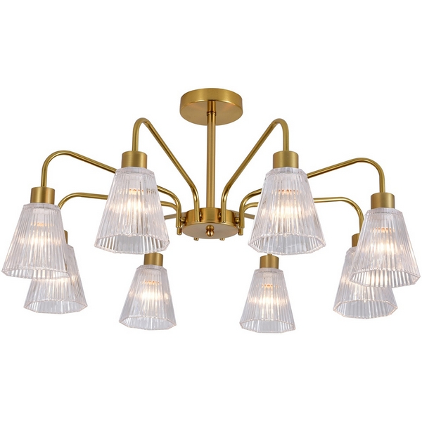 

Потолочная люстра на штанге Escada Berzelia ES0000029 150001/8R E14*40W Copper, Прозрачный, Berzelia ES0000029