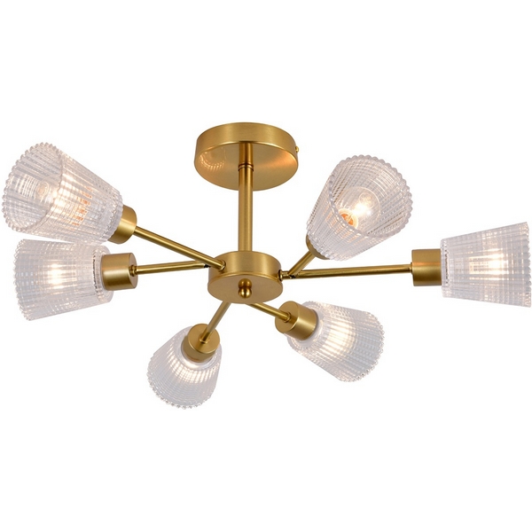 

Потолочная люстра на штанге 150002/6R E14*40W Copper Escada Breeze ES0000031, Прозрачный, Breeze ES0000031