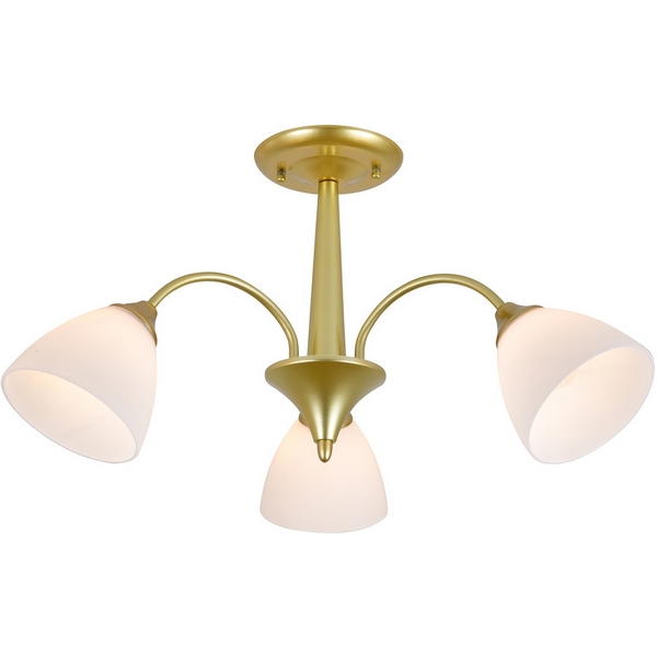 

Потолочная люстра на штанге Escada Ilex ES0000032 150003/3R E27*60W Gold, Белый, Ilex ES0000032