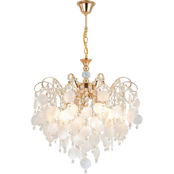 

Подвесная люстра Escada Marilume ES0000035 140013/5P E27*60W Gold, Белый, Marilume ES0000035