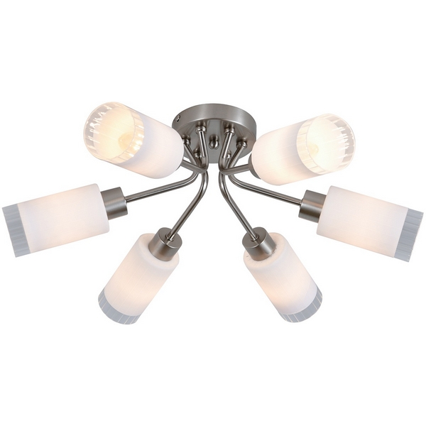 

Потолочная люстра Escada Muscari ES0000042 150004/6C E14*40W Nickel, Белый, Muscari ES0000042