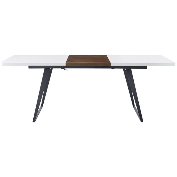 

Стол DT-93B белый матовый+орех (ESF), DT-93B-White-Walnut