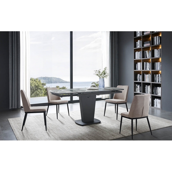 

Стол B2417-6 темно-серая ESF dark grey ceramic, Серый, B2417-6 dark grey ceramic