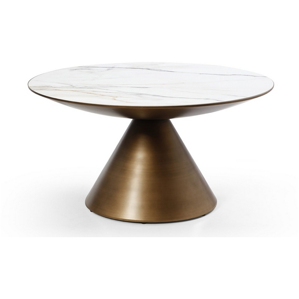 

Стол журнальный CT9346CI (D90) белый керамика (LIUJINBAI) ESF 5703, Белый;бронзовый, CT9346CI(D90)LIUJINBAI