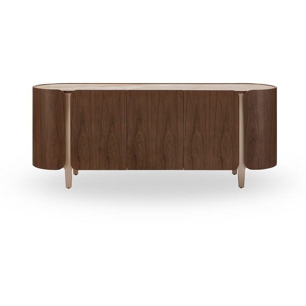 

Буфет SELECT 3138 глянцевая керамика ТОСКАНЕ/орех/золото ESF 5895, SELECT3138