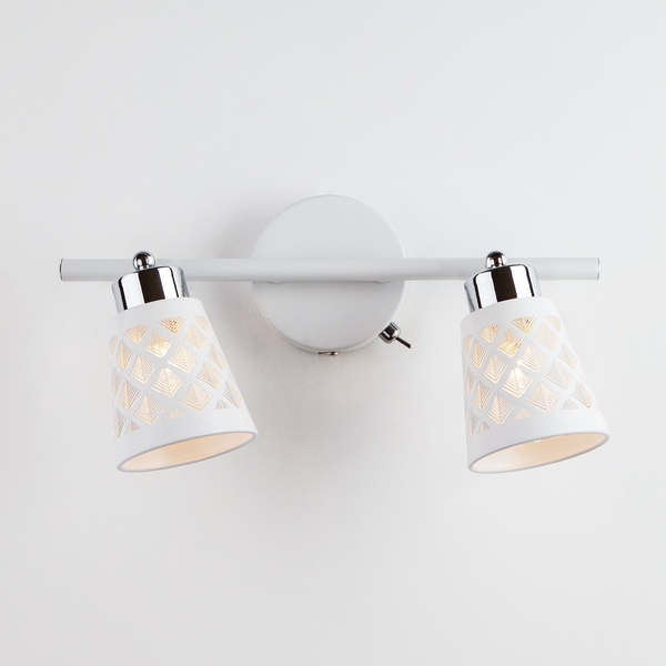 

Спот с выключателем 20060/2 Eurosvet Snowy белый, Snowy 20060/2 белый