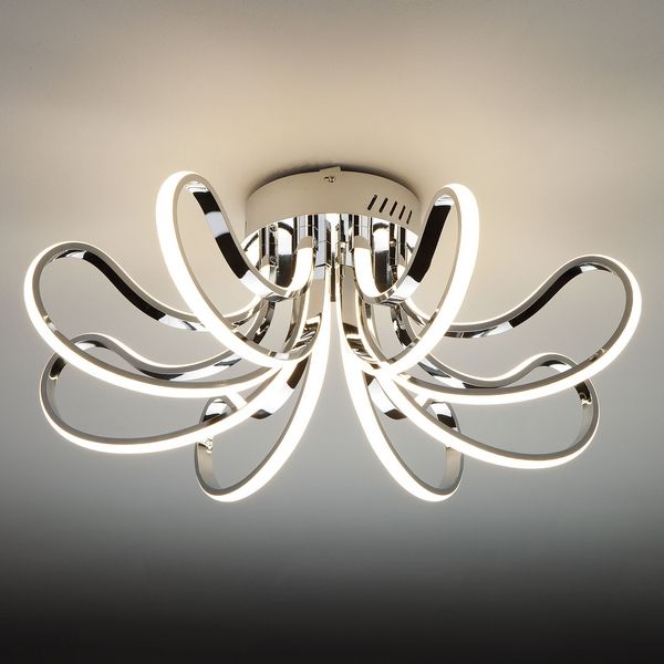 

Потолочная люстра 90079/8 Eurosvet Lilium хром, Lilium 90079/8 хром