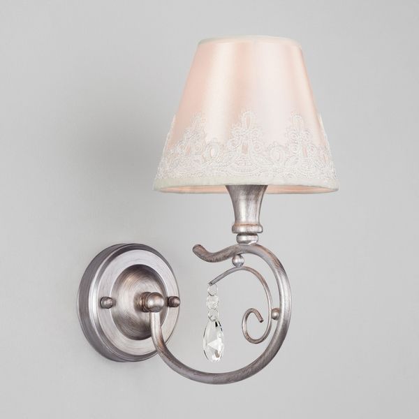 

Бра 60069/1 Eurosvet INCANTO серебро, Бежевый, INCANTO 60069/1 серебро
