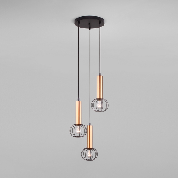 

Подвесной светильник 50178/3 Eurosvet Parker черный / бронза, Parker 50178/3 черный / бронза