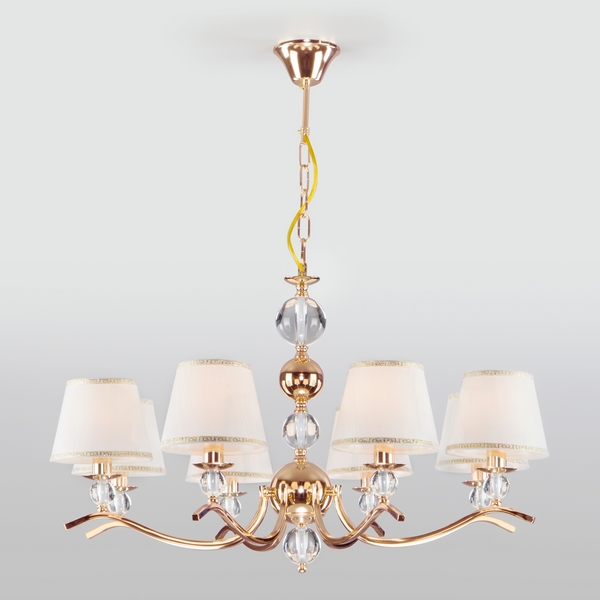 

Подвесная люстра хрустальная 60097/8 Eurosvet Sortino золото, Sortino 60097/8 золото