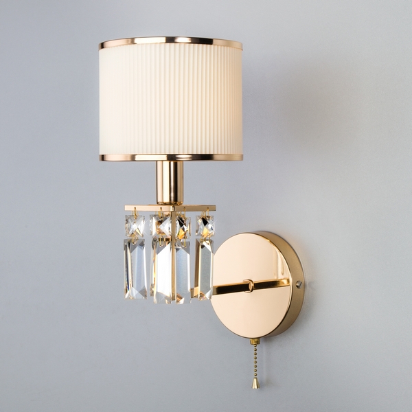 

Бра с выключателем 10129/1 Eurosvet золото, Белый, 10129/1 золото