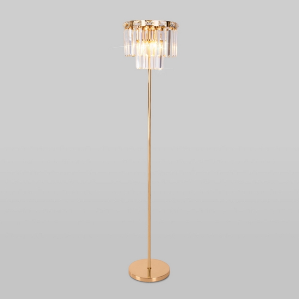 

Торшер хрустальный Eurosvet Elegante 01137/3, Золото, Elegante 01137/3