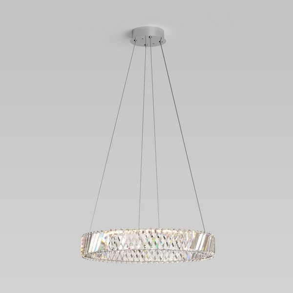 

Подвесной светильник светодиодный хрустальный Eurosvet Solis 101004 LED, Прозрачный, Solis 101004 LED никель хрусталь Strotskis