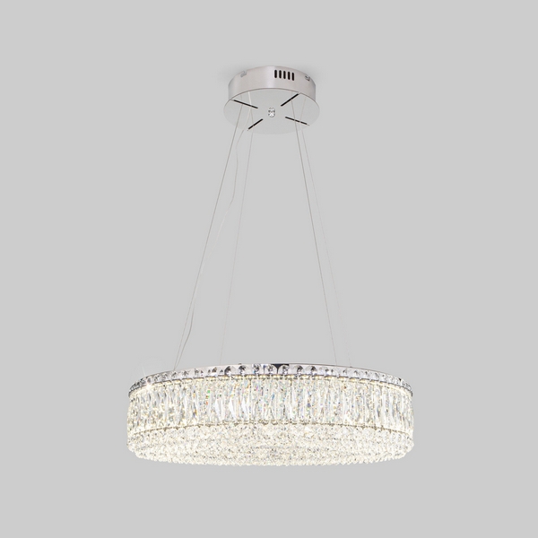 Изображение товара Подвесная хрустальная люстра Eurosvet Iride 101007 LED хром стиль модерн