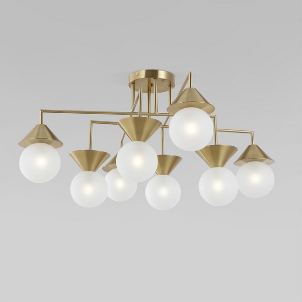 Изображение товара Потолочная люстра Eurosvet Melon 302002/8 латунь Smart модерн галогеновая IP20