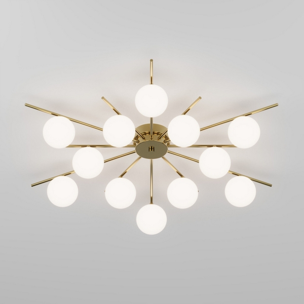 

Потолочная люстра Eurosvet Sabina 302001/12 латунь Smart, Белый, Sabina 302001/12 латунь Smart