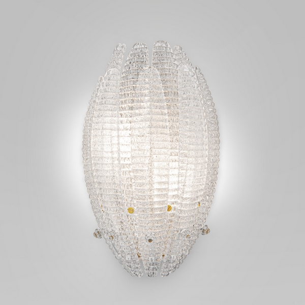 Изображение товара Бра с фактурным стеклом Eurosvet Flowers 101015 латунь