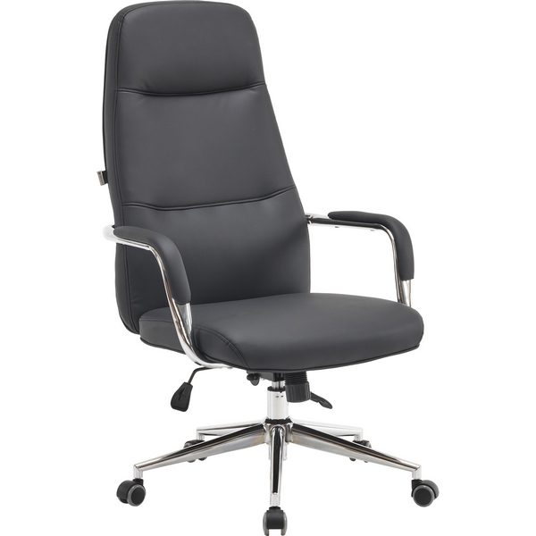 

Кресло офисное с высотой спинки 70 см руководителя Everprof Vesta (экокожа/черный), EP Vesta PU Black