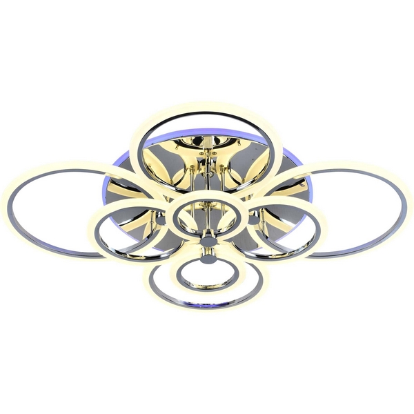 

Потолочная люстра светодиодная диммируемая с пультом Cerina SLE500512-08RGB (EvoLed), Хром, Cerina SLE500512-08RGB