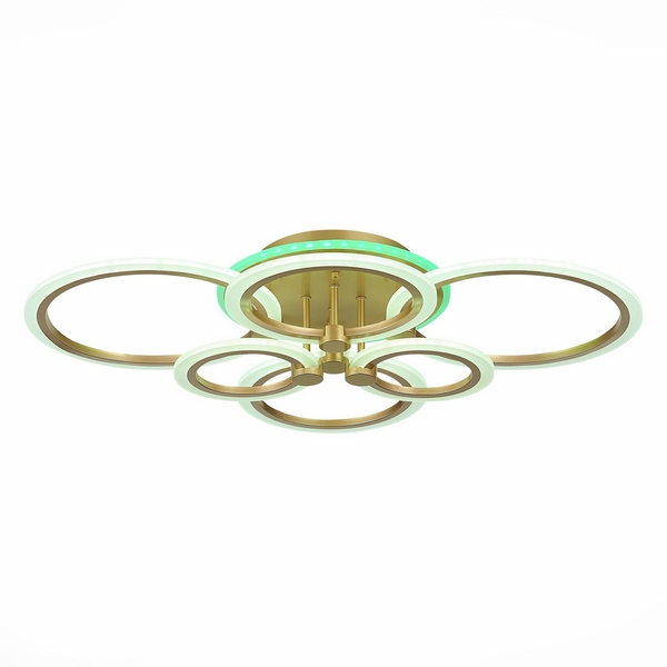 

Потолочная люстра светодиодная диммируемая с пультом Cerina SLE500522-06RGB (EvoLed), Золото, Cerina SLE500522-06RGB