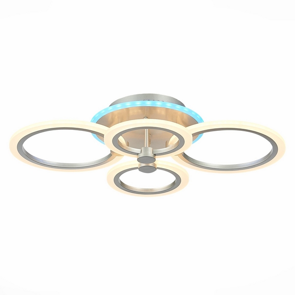 

Потолочная люстра светодиодная диммируемая с пультом Cerina SLE500592-04RGB (EvoLed), Серебро, Cerina SLE500592-04RGB
