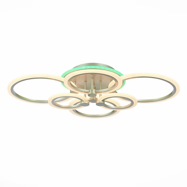 

Потолочная люстра светодиодная диммируемая с пультом Cerina SLE500592-06RGB (EvoLed), Серебро, Cerina SLE500592-06RGB