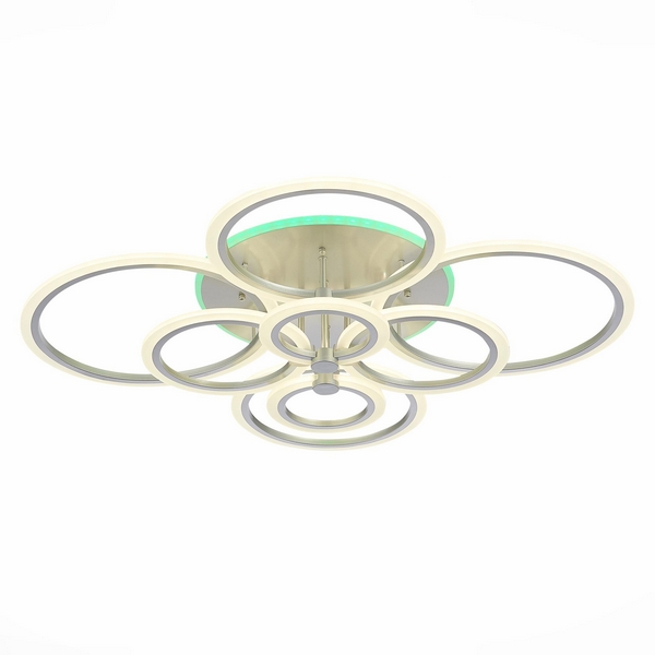 

Потолочная люстра светодиодная диммируемая с пультом Cerina SLE500592-08RGB (EvoLed), Серебро, Cerina SLE500592-08RGB