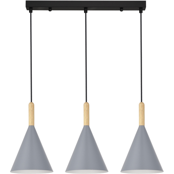 

Светильник подвесной Evoluce Arket SLE1255-413-03 Черный/Серый E27 3*40W, Arket SLE1255-413-03