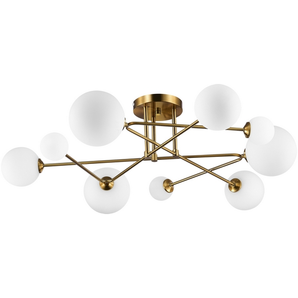 

Потолочная люстра на штанге Evoluce Fantini SLE2211-302-09 шарики, Белый, Fantini SLE2211-302-09