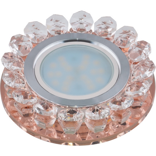 

Встраиваемый светильник со светодиодной подсветкой DLS-L102 GU5.3 CHROME/PEACH Fametto Luciole, Luciole DLS-L102 GU5.3 CHROME/PEACH