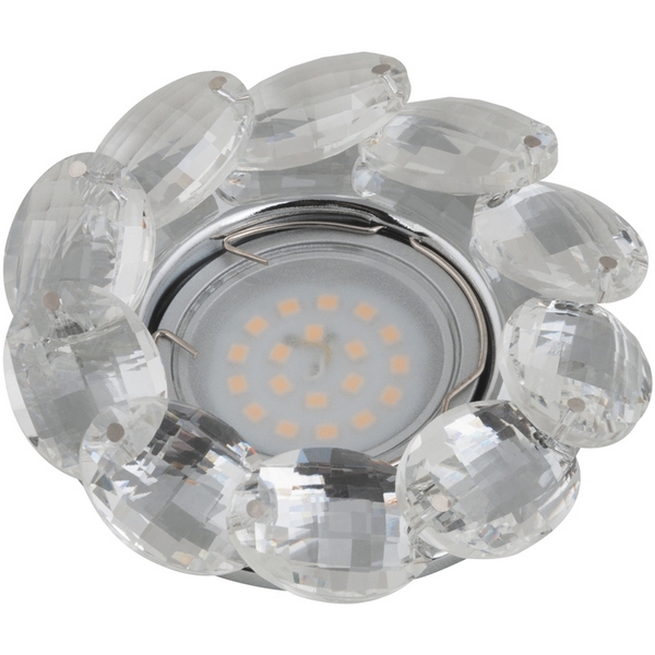 

Встраиваемый светильник DLS-P114 GU5.3 CHROME/CLEAR Fametto Peonia, Прозрачный, Peonia DLS-P114 GU5.3 CHROME/CLEAR