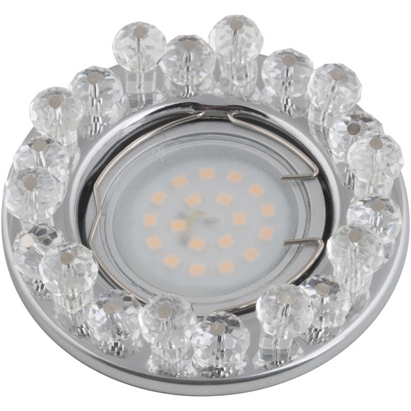 

Встраиваемый светильник Peonia DLS-P118 GU5.3 CHROME/CLEAR (Fametto), Прозрачный, Peonia DLS-P118 GU5.3 CHROME/CLEAR