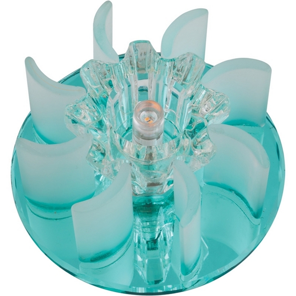 

Встраиваемый светильник DLS-F114 BLUE/CLEAR Fametto Fiore G4, Голубой, Fiore DLS-F114 G4 BLUE/CLEAR
