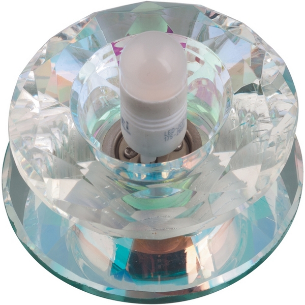 

Встраиваемый светильник со светодиодной подсветкой DLS-L117 GLASSY/RAINBOW Fametto Luciole G9, Хром, Luciole DLS-L117 G9 GLASSY/RAINBOW