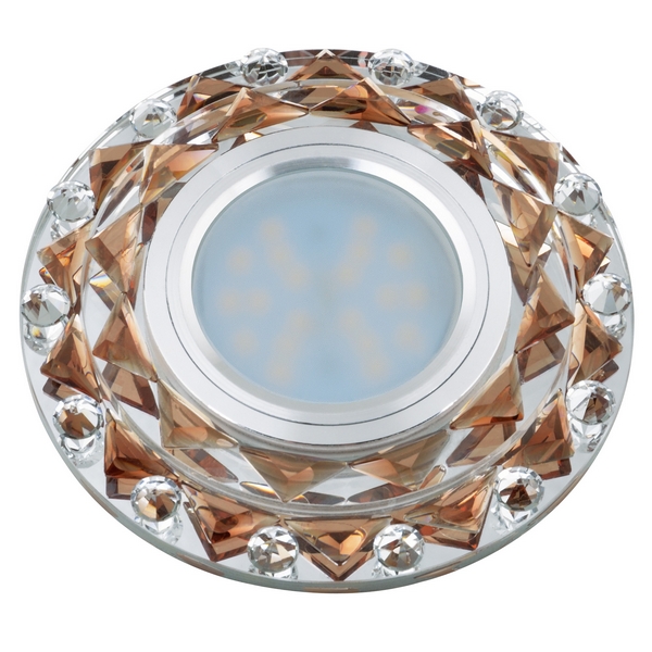 

Встраиваемый светильник со светодиодной подсветкой DLS-L130 GU5.3 CHROME/BROWN Fametto Luciole, Коричневый, Luciole DLS-L130 GU5.3 CHROME/BROWN