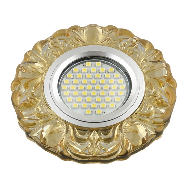 

Встраиваемый светильник круглый со светодиодной подсветкой DLS-L136 GU5.3 GLASSY/YELLOW Fametto Luciole, Желтый, Luciole DLS-L136 GU5.3 GLASSY/YELLOW