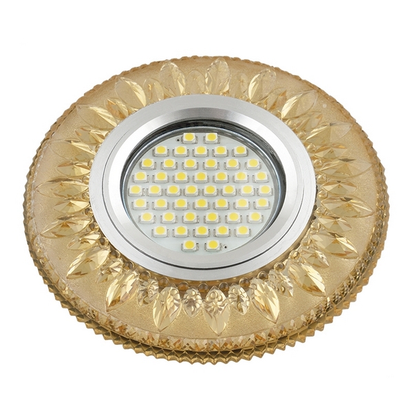 

Встраиваемый светильник круглый со светодиодной подсветкой DLS-L141 GU5.3 GLASSY/GOLD Fametto Luciole, Желтый, Luciole DLS-L141 GU5.3 GLASSY/GOLD