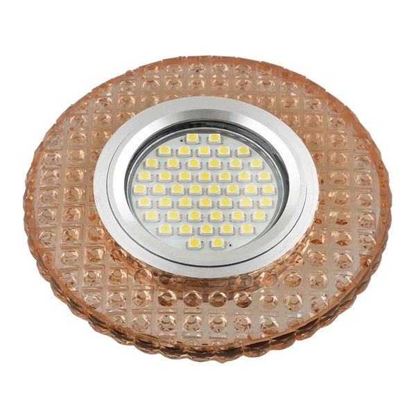 

Встраиваемый светильник круглый со светодиодной подсветкой DLS-L143 GU5.3 GLASSY/LIGHT Fametto Luciole TEA, Бежевый, Luciole DLS-L143 GU5.3 GLASSY/LIGHT TEA