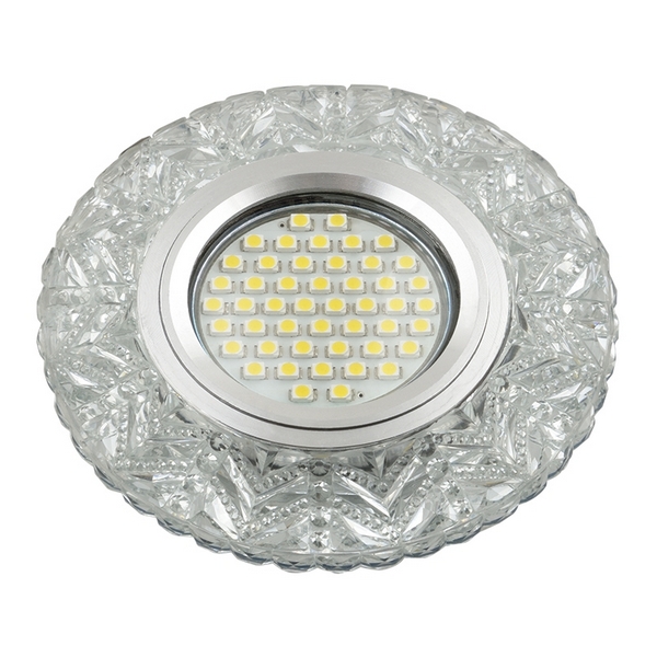 

Встраиваемый светильник со светодиодной подсветкой DLS-L146 GU5.3 GLASSY/CLEAR Fametto Luciole, Luciole DLS-L146 GU5.3 GLASSY/CLEAR