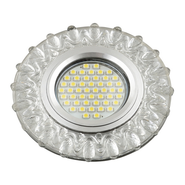 

Встраиваемый светильник со светодиодной подсветкой DLS-L148 GU5.3 GLASSY/CLEAR Fametto Luciole, Прозрачный, Luciole DLS-L148 GU5.3 GLASSY/CLEAR