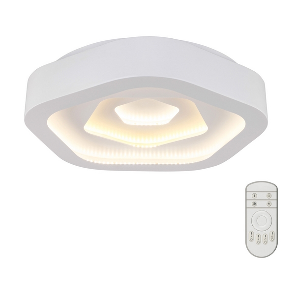 

Потолочный светильник светодиодный диммируемый с пультом DLC-N504 62W IRON/WHITE Fametto, Белый, DLC-N504 62W IRON/WHITE