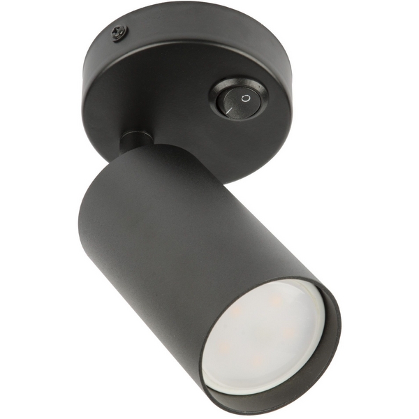 Изображение товара Спот накладной Fametto Sotto DLC-S620 GU10/B BLACK с выключателем на корпусе