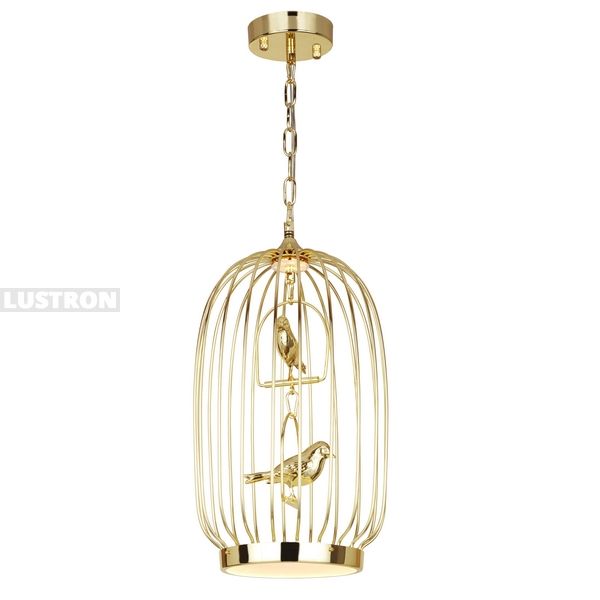 

Подвесной светодиодный светильник с птичками в форме клетки Favourite Chick 1928-2P, Золото, Chick 1928-2P