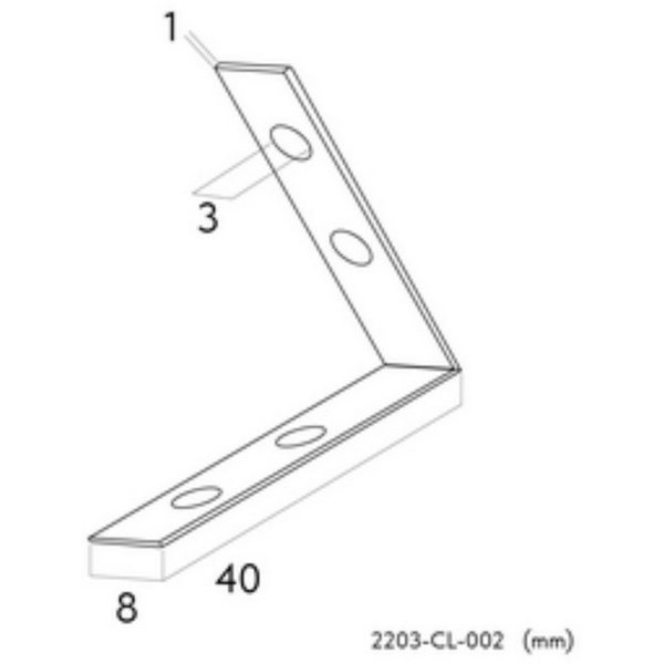 Соединитель угловой Favourite Practica 2203-CL-002